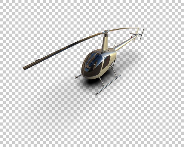 Hubschrauber isoliert auf dem Hintergrund 3D-Rendering-Illustration