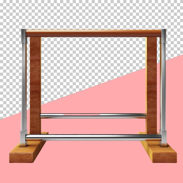 PSD hürdenstange isoliertes objekt, transparenter hintergrund