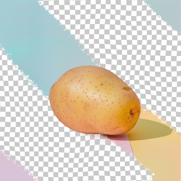PSD un huevo amarillo que está en un fondo blanco y púrpura