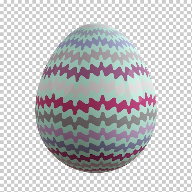 huevo de Pascua aislado