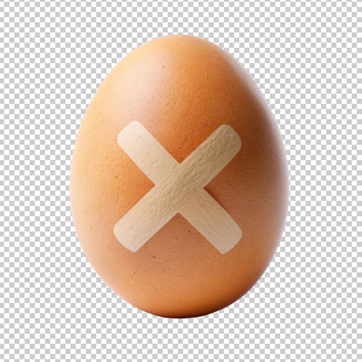PSD huevo con una x en él