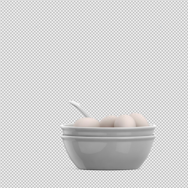 Huevos en 3d render