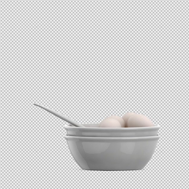 PSD huevos en 3d render