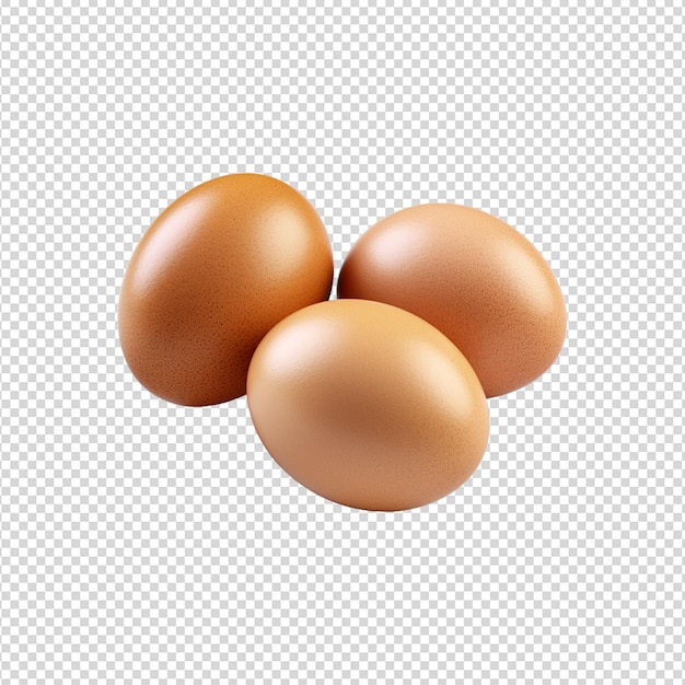 PSD huevos aislados en un fondo transparente png