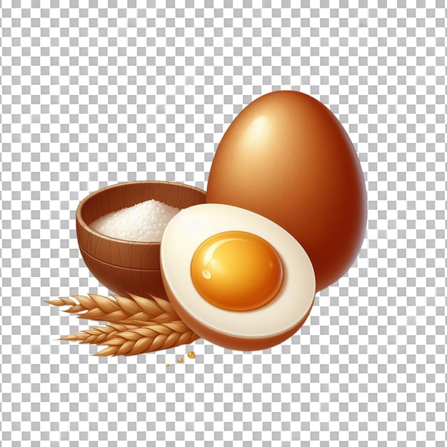 PSD huevos y espigas de trigo