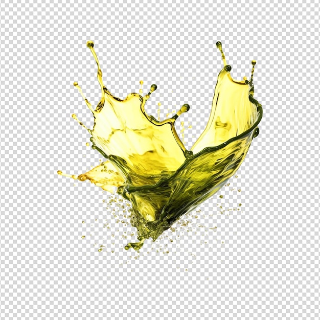 PSD huile d'olive verte et dorée