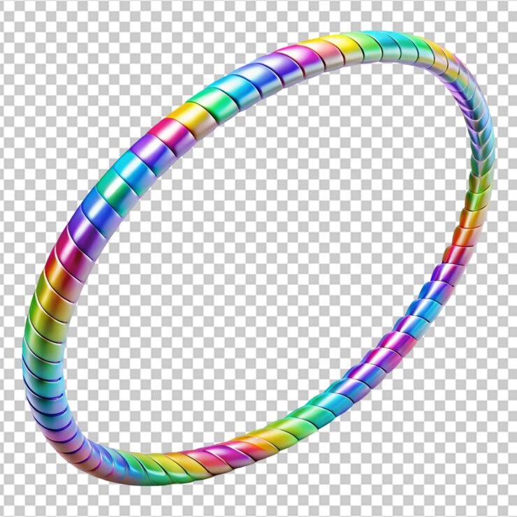 PSD hula hoop en un fondo transparente