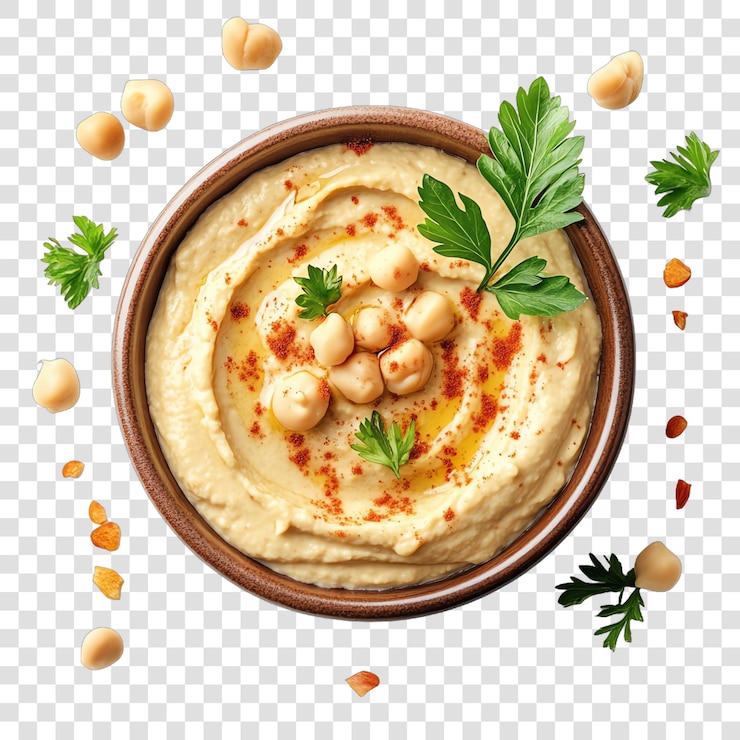 PSD hummus isolato su uno sfondo trasparente
