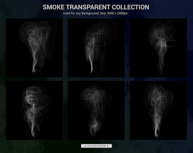 humo fondo transparente