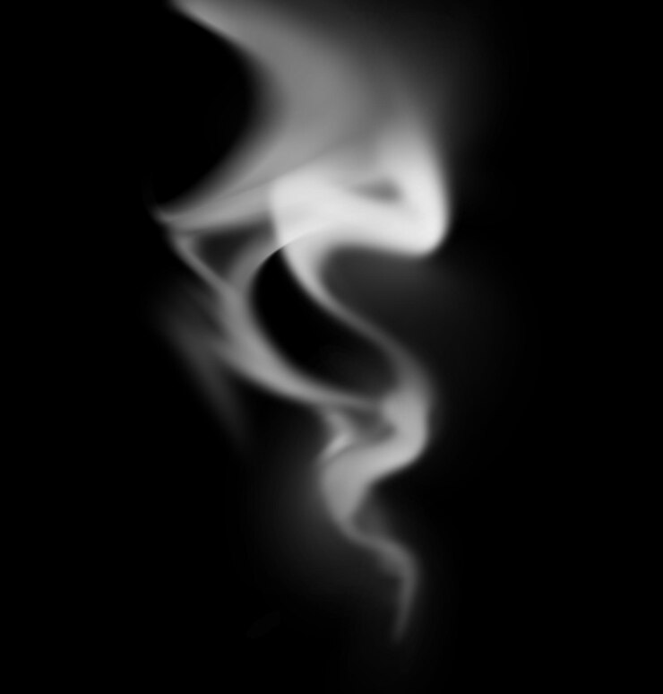 PSD el humo realista de psd