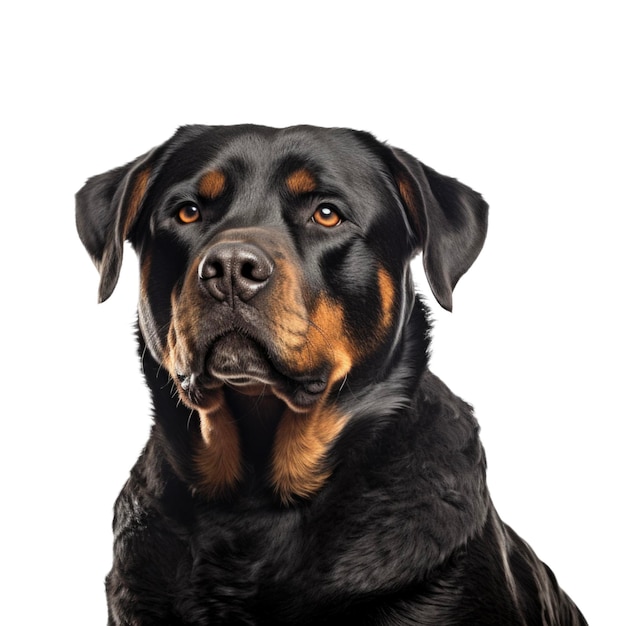 PSD hund rottweiler isoliert.