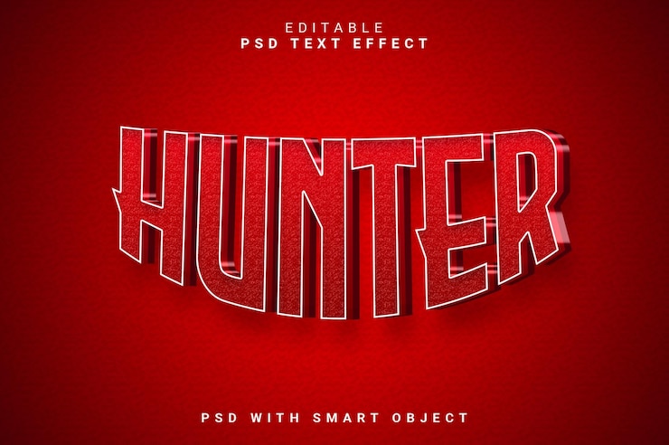 PSD hunter 3d-text-effekt