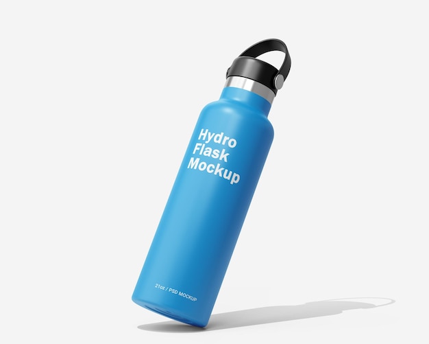 Hydro Flask Dew Bottle Mockup Tempalte (Flasca de água e orvalho)