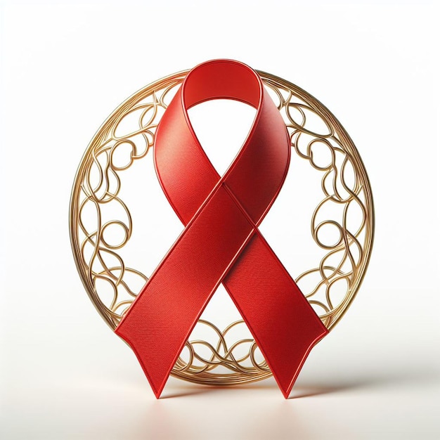 PSD hyper realisitc arte vectorial icono de cinta roja símbolo de cáncer logotipo banderola etiqueta pegada insignia