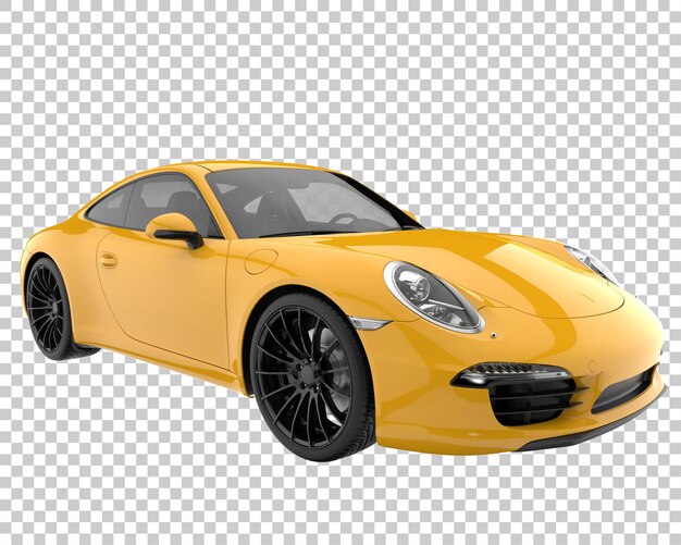 PSD hyper voiture sur fond transparent. rendu 3d - illustration