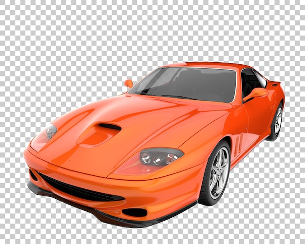 Hyper Voiture Sur Fond Transparent. Rendu 3d - Illustration