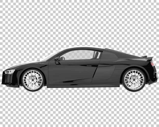 Hyper voiture sur fond transparent. rendu 3d - illustration