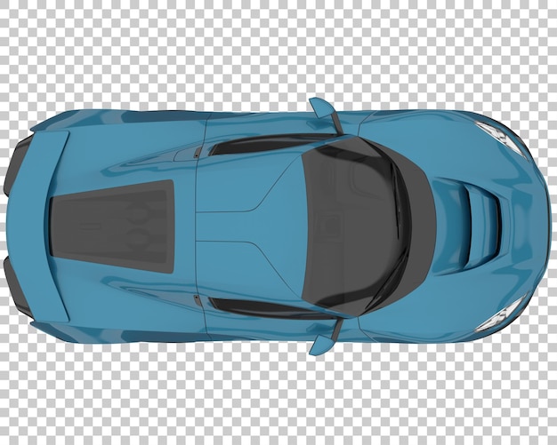 PSD hyper voiture sur fond transparent. rendu 3d - illustration