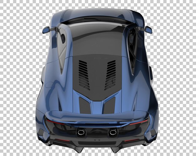 PSD hyper voiture sur fond transparent. rendu 3d - illustration