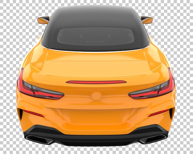 PSD hyper voiture sur fond transparent. rendu 3d - illustration