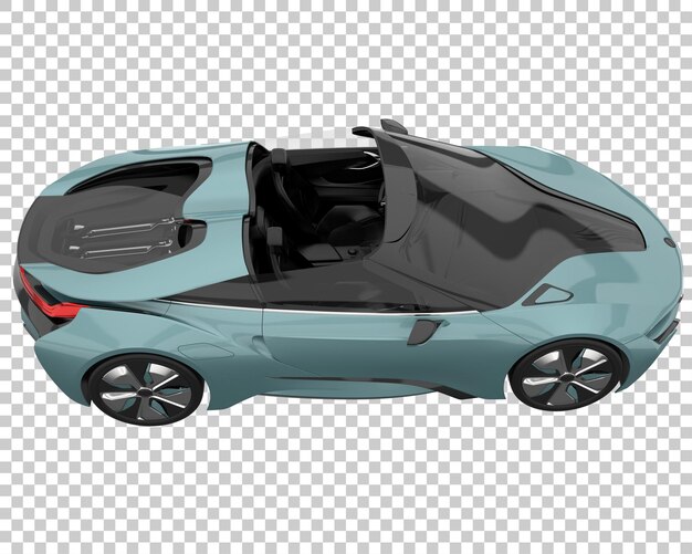 Hyper Voiture Sur Fond Transparent. Rendu 3d - Illustration