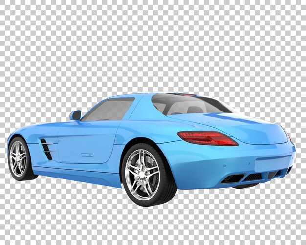 PSD hyper voiture sur fond transparent. rendu 3d - illustration