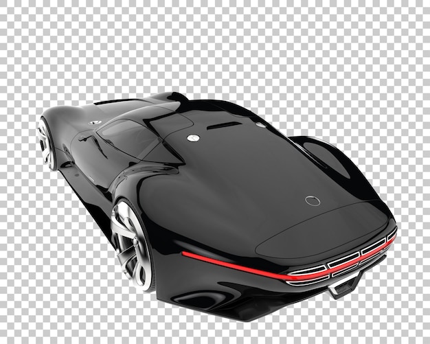 PSD hyper voiture sur fond transparent. rendu 3d - illustration