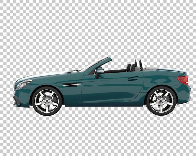 Hyper voiture sur fond transparent. rendu 3d - illustration