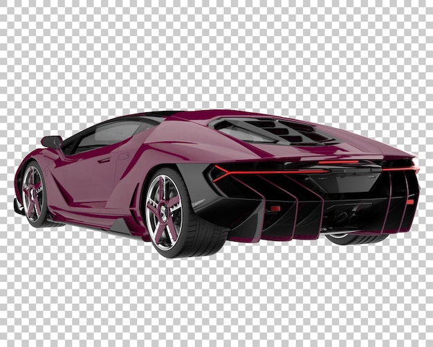 Hyper Voiture Sur Fond Transparent. Rendu 3d - Illustration