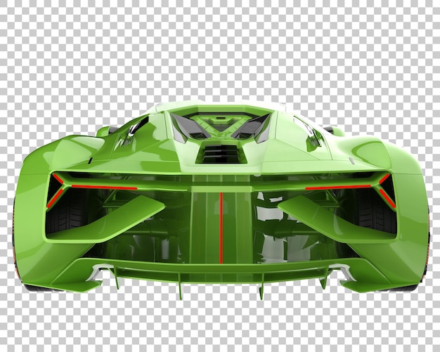 Hyper Voiture Sur Fond Transparent. Rendu 3d - Illustration