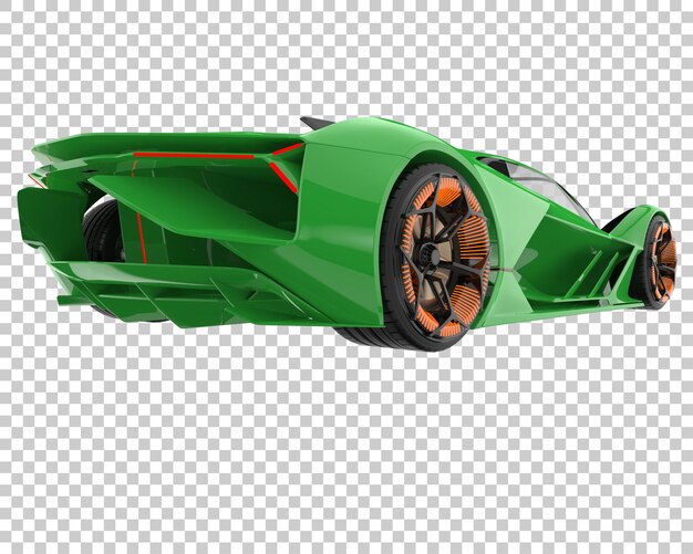 PSD hyper voiture sur fond transparent. rendu 3d - illustration