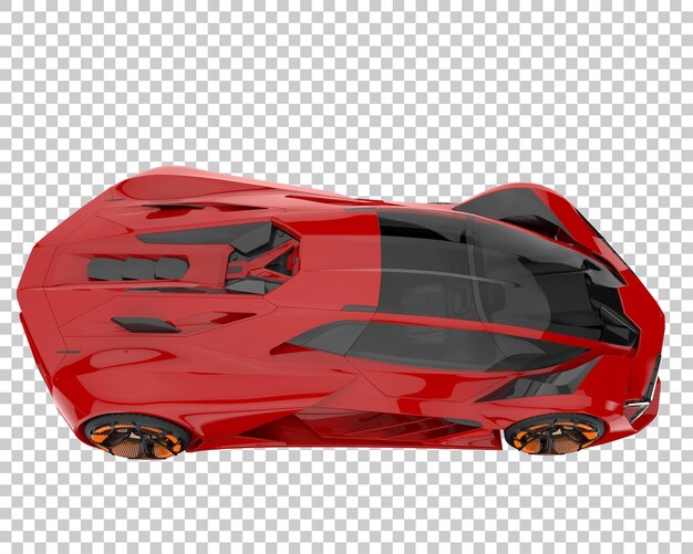 Hyper Voiture Sur Fond Transparent. Rendu 3d - Illustration