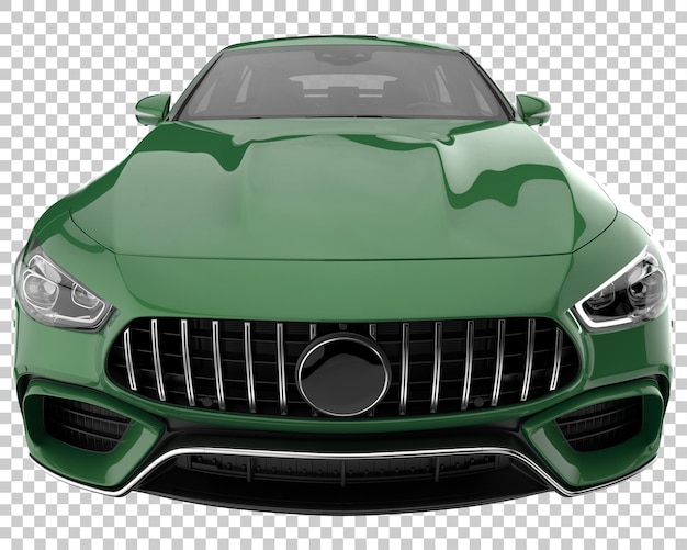 Hyperauto auf transparentem Hintergrund. 3D-Rendering - Abbildung