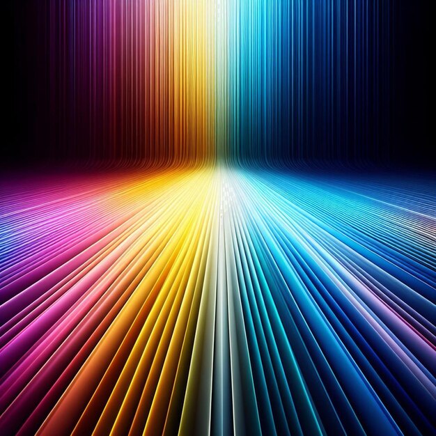 Hyperrealistische holographische prismatische regenbogenfarben lichtspektrum strahl hintergrund