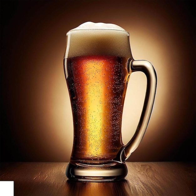 Hyperrealistische illustration glasflasche hopf craft bier getränk isoliert transparenter hintergrund