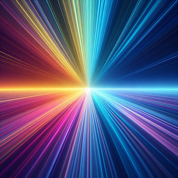 PSD hyperrealistische vektorkunst farbenfroher regenbogen lichtspektrum glaskugel balken tapete hintergrund