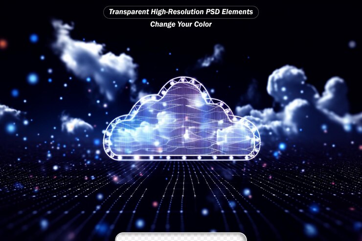 PSD i concetti di tecnologia di archiviazione trasferiscono i dati alle piattaforme di cloud computing