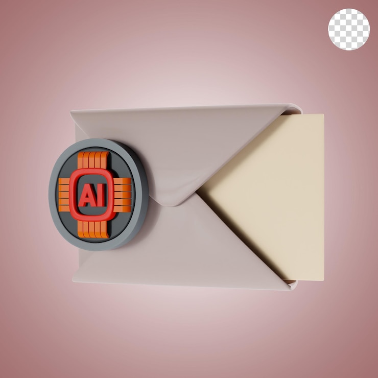 PSD i mensaje icono 3d e ilustración
