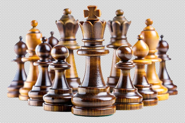 I pezzi di scacchi padroneggiano il gioco dei re