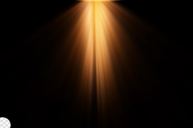 I raggi di luce dorata al centro dell'attenzione