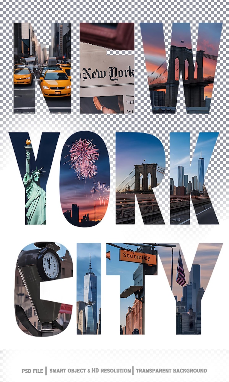 PSD i simboli culturali di new york