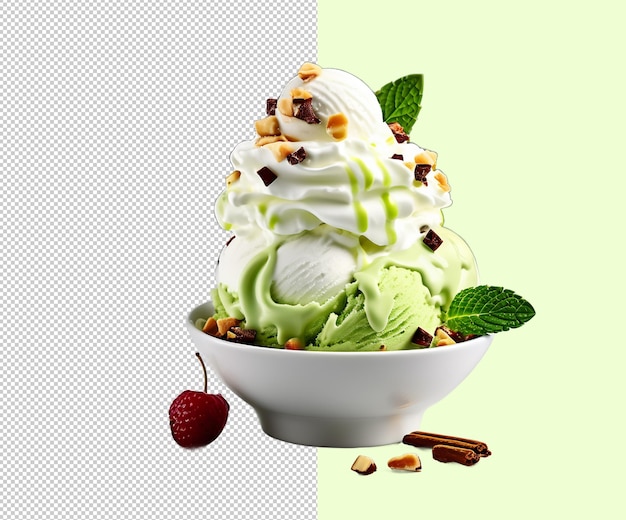 Ice cream 3d-rendering von psd-datei und hintergrunddesigns und vorlagen