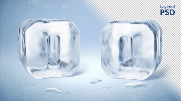 Ice Cube 3d Rendu Lettre O