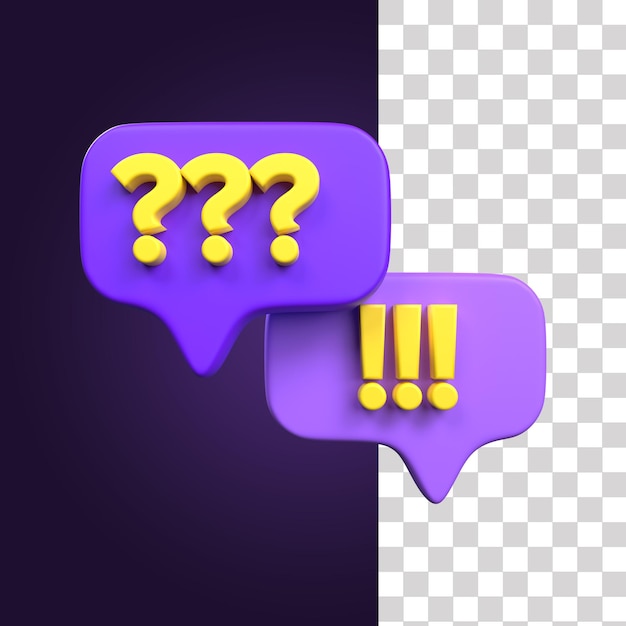 Icon 1 de preguntas y respuestas 3D