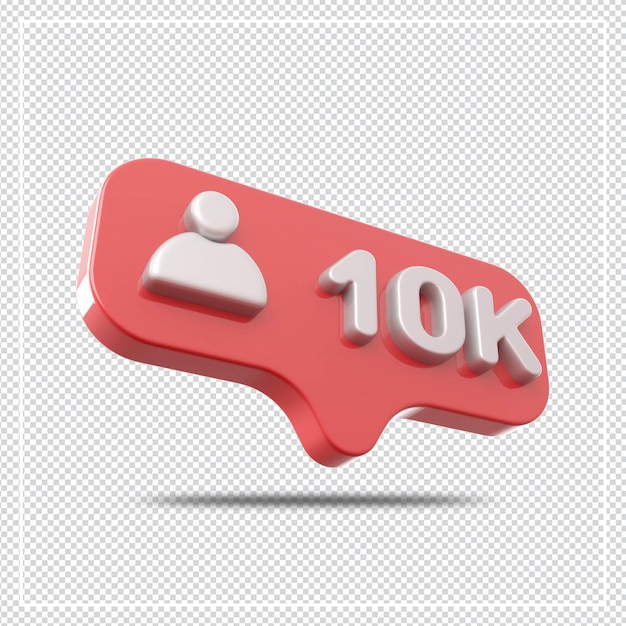 Icon 10k seguidores número de plata