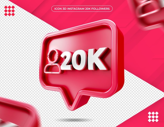 Icon 20k seguidores en instagram design