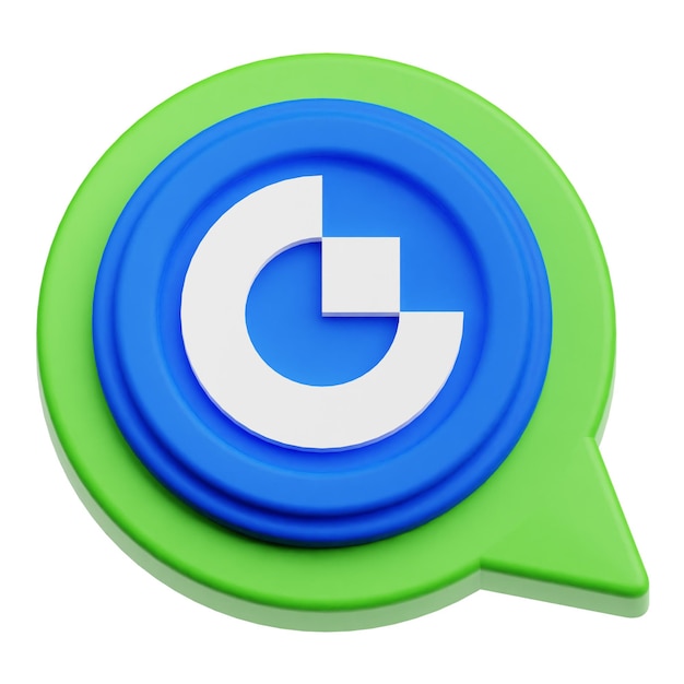 Icon 3D aislado en el fondo blanco