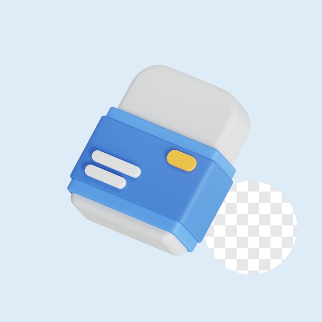 Icon 3D del borrador