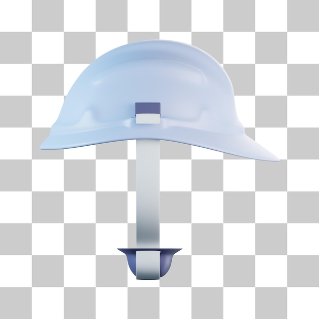 PSD icon 3d del casco de construcción