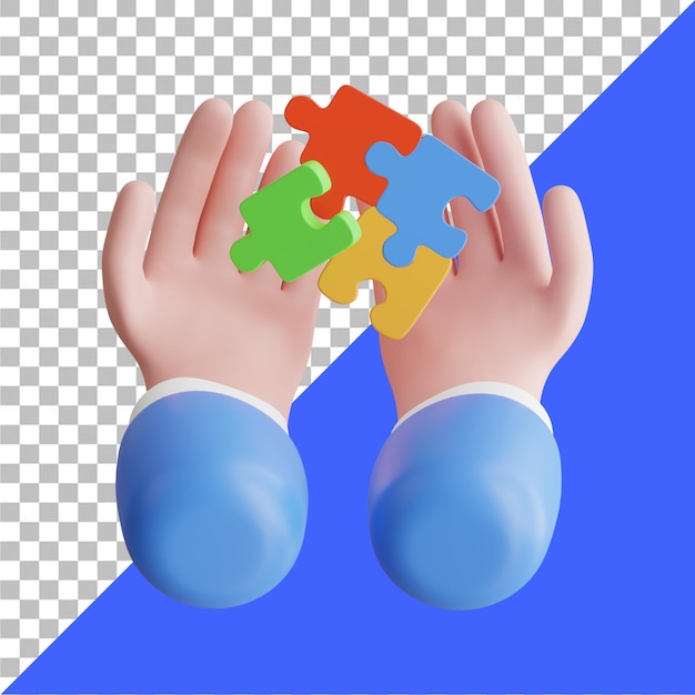 Icon 3D de Colaboración en Equipo